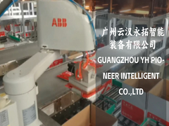 Compact Scara Robot Case Packer met geavanceerd sensorsysteem voor precieze doosplaatsing