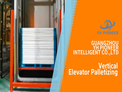 Verticale palletisering in liften