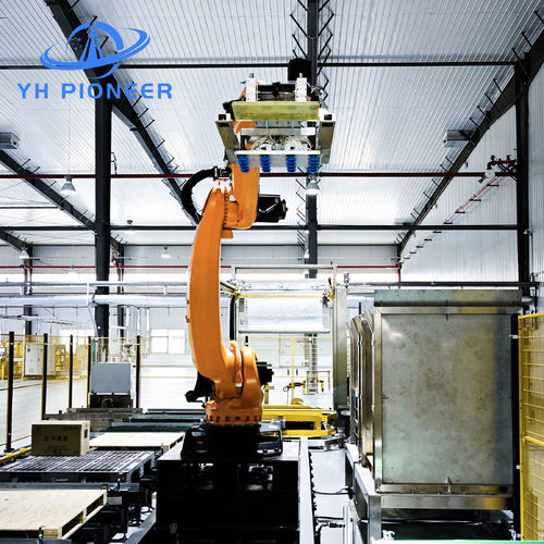 Latest company news about Verhoog de efficiëntie met het geautomatiseerde palletiseringssysteem van GUANGZHOU YH PIONEER INTELLIGENT CO.,LTD