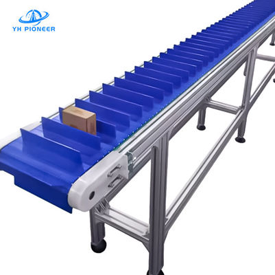 Roestvrijstalen frame modulair transportband aanpasbaar PLC-besturing nauwkeurige positionering