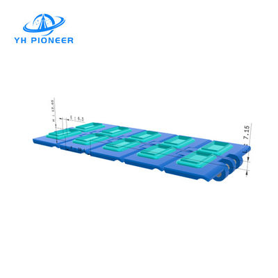 Goede prijs POM rubber bedekte transportketen plaat 100 mm breed voor industriële transport online
