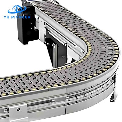 Flexible Chain Plate Conveyor Machine voor voedsel voor veelzijdige automatiseringsbehoeften