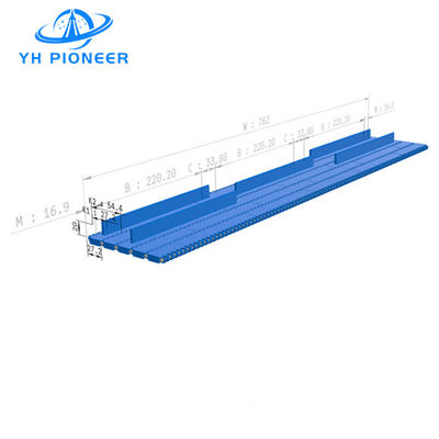 Goede prijs Aanpasbare platte modulaire gordel met vlucht voor betrouwbaar voedselverwerkend transport online