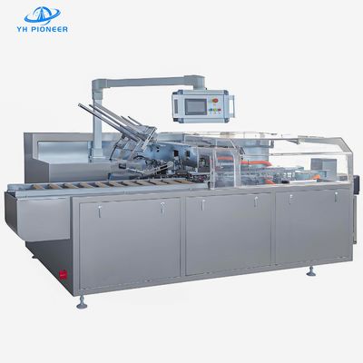 Duurzame doosverpakker van roestvrij staal met aluminiumframe en organisch glasbeveiliging voor sanitaire verpakkingsoplossingen